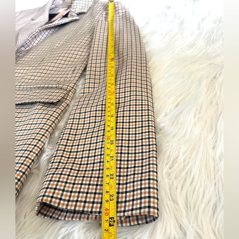 La Ligne Plaid Print Blazer NWT Size 14 & 10 - Picture 10 of 14